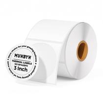 Etiquetas adesivas térmicas MUNBYN 7,62 cm White Circle 500 folhas