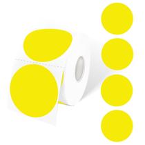 Etiquetas adesivas térmicas STARLIBOO 5cm amarelas (600 etiquetas)