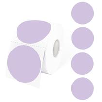 Etiquetas Adesivas Térmicas STARLIBOO - 600 Etiquetas Redondas Roxas (5cm)