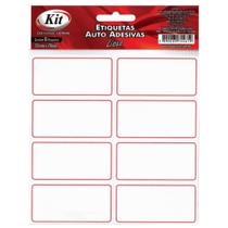 Etiquetas Auto Adesivas Lisas com 8 unidades - KIT Etiquetas Auto Adesivas Lisas com 8 unidades - KIT