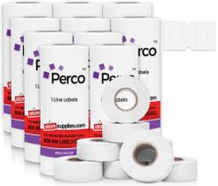 Etiquetas brancas Perco 1 Line 80 rolos 80.000 unidades
