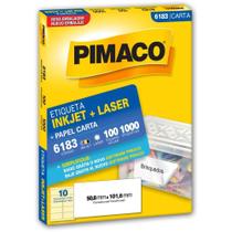 Etiquetas Carta 6183 100 Folhas 50,8 X 101,6 MM - Caixa com 1000 Etiquetas Carta 6183 100 Folhas 50,8 X 101,6 MM - Caixa com 1000