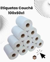 Etiquetas Couchê 100mm.x150mm. - Kit com 10 Rolos