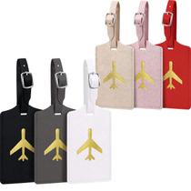 Etiquetas de bagagem Frienda, bolsa de viagem de couro de 6 peças Etiquetas de bagagem Frienda, bolsa de viagem de couro de 6 peças