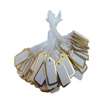 Etiquetas De Cordão Para Joias Em Ouro E Prata, 100 Peças, Impressão Personalizada, Etiquetas De