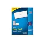 Etiquetas de endereço a jato de tinta Avery 8160 1x2,6 cm brancas 750 ct x4 Etiquetas de endereço a jato de tinta Avery 8160 1x2,6 cm brancas 750 ct x4