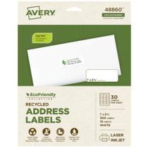 Etiquetas de endereço Avery EcoFriendly Recycled 300 Labels