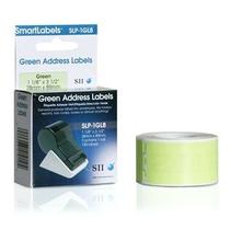 Etiquetas de endereço Seiko SLP-1GLB verdes para SLP100, SLP-100