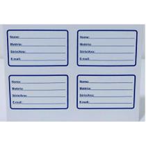 Etiquetas de identificação escolar alto adesiva papelaria contém um kit de 32 unidades - Filó Modas