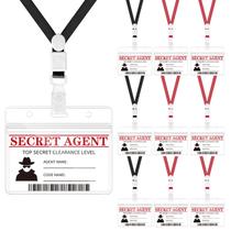 Etiquetas de nome: Spy Decorations Secret Agent Badge Top Secret