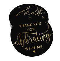 Etiquetas de Papel Foil "Obrigado por Celebrar Comigo" para Festa de Aniversário - Inkdotpot Etiquetas de Papel Foil "Obrigado por Celebrar Comigo" para Festa de Aniversário - Inkdotpot