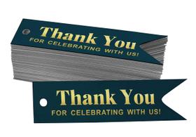 Etiquetas de Papel "Thank You for Celebrating with Us" para Chá de Noiva - Inkdotpot