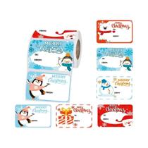 Etiquetas De Presente Autoadesivas Festivas De Natal 180 Adesivos/Rolo Etiquetas De Bênção De Natal