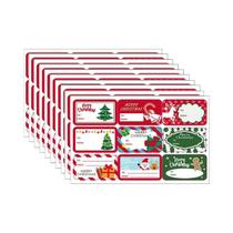 Etiquetas De Presente De Natal 60pcs Papai Noel Bonecos De Neve Árvore De Natal Renas Sino Adesivos