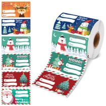 Etiquetas de presente de Natal OHOME 500 PCS para presentes - 7,5 x 4 cm