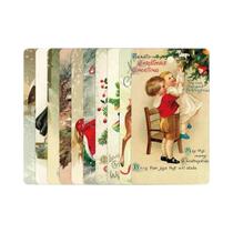 Etiquetas De Presente Vintage Feliz Natal 50pcs Cartões De Embalagem Pré-Puncionados Com Cordas Para