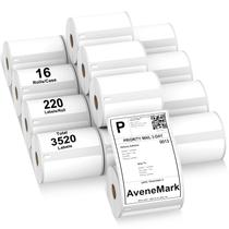 Etiquetas de Remessa AveneMark - 16 Rolos com 3520 Etiquetas (4x6 cm)