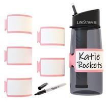 Etiquetas de Silicone para Escrever Pumpkin Doodle 6 unidades Rosa Etiquetas de Silicone para Escrever Pumpkin Doodle 6 unidades Rosa