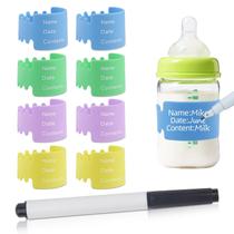 Etiquetas de silicone para mamadeiras Fampery 8 peças, 5 cm, para escrever