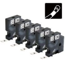 Etiquetas de tubos termorretráteis AONOMI para DYMO Rhino 4200, 5200, 5000 Etiquetas de tubos termorretráteis AONOMI para DYMO Rhino 4200, 5200, 5000