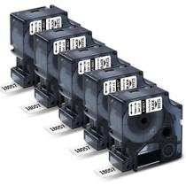 Etiquetas de tubos termorretráteis Wonfoucs Replacement Dymo 18057