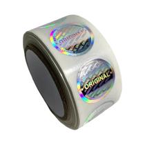 Etiquetas Holográficas À Prova De Violação 20x20mm Redondas a Laser 500pcs 1000pcs Rolo Para Etiquetas Holográficas À Prova De Violação 20x20mm Redondas a Laser 500pcs 1000pcs Rolo Para