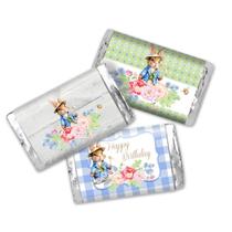 Etiquetas para Envolver Mini Barras de Chocolate para Fiesta de Cumpleaños de Conejito Etiquetas para Envolver Mini Barras de Chocolate para Fiesta de Cumpleaños de Conejito