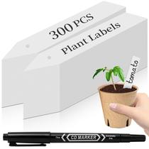 Etiquetas para Plantas Dalzom 300 Unidades 10 cm com Caneta Marcadora à Prova d'Água