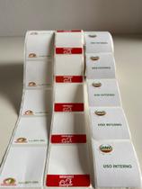 Etiquetas personalizadas pra balança 40x40 - Aplicável em balarem. Etiquetas personalizadas pra balança 40x40 - Aplicável em balarem.