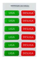 Etiquetas Resinadas Identificação Misturador Liga E Desliga - Resitank