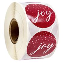 Etiquetas SBLABELS Joy de Navidad 500 piezas rollo de 3.8 cm