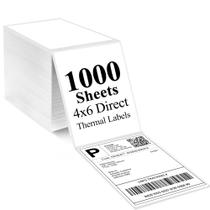 Etiquetas térmicas de envio LotFancy 4x6 1000 etiquetas com adesivo