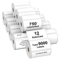 Etiquetas Térmicas Diretas AveneMark 4x2 - 750 Etiquetas/Rolo (12 Rolos)