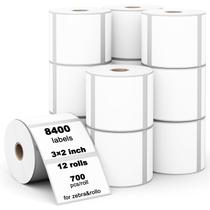 Etiquetas Térmicas Diretas Labelebal (8400 unidades/12 rolos) - 3x2cm