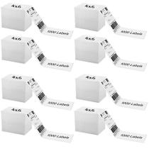 Etiquetas térmicas Immuson Fanfold 4x6 8000 Etiquetas, pacote com 8
