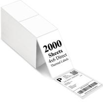 Etiquetas térmicas LotFancy 4x6 2000 Etiquetas de remessa brancas