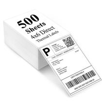 Etiquetas térmicas LotFancy 4x6 500 Etiquetas de remessa Rollo Zebra