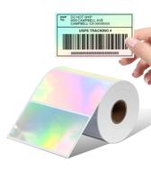 Etiquetas térmicas Memoking 4x2cm Holographic Silver 500 Labels