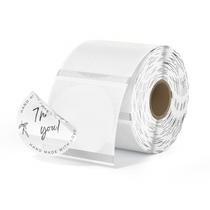 Etiquetas Térmicas MUNBYN - Glitter Prateado Fino - 50,8 mm x 50,8 mm (500 unidades)