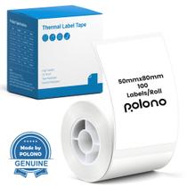 Etiquetas térmicas POLONO PM220S 5x8 cm 100 White Roll