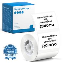 Etiquetas Térmicas POLONO PM220S para Impresoras de Etiquetas 40x30mm 230 Etiquetas