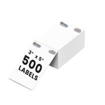 Etiquetas térmicas Riznpo Fanfold 3x5 500 unidades para impressora térmica