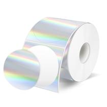 Etiquetas Térmicas STARLIBOO Holográficas - 5cm, Circulares, 300 Unidades