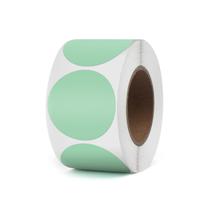 Etiquetas Térmicas YIKIADA Green Circle - Vinil à Prova D'Água (3,8cm) - Pacote com 500 Etiquetas Térmicas YIKIADA Green Circle - Vinil à Prova D'Água (3,8cm) - Pacote com 500
