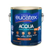 Eucatex Acqua Esmalte Premium Base Água Branco Brilhante 3,6 Litros