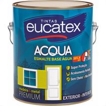 Eucatex Tinta Esmalte Brilho Base Agua.3,6 Branco