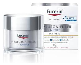 EUCERIN Creme Hidratante Facial Anti-idade Dia FPS 30 50ml, Hyaluron-Filler, Antirrugas