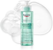 Eucerin Dermopure gel de limpeza facial ANTIACNE 200ml para pele mista e oleosa, ação suave, reduz oleosidade, remove im Eucerin Dermopure gel de limpeza facial ANTIACNE 200ml para pele mista e oleosa, ação suave, reduz oleosidade, remove im