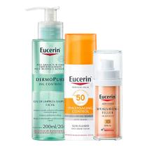 Eucerin Kit - Sérum Facial + Gel de Limpeza + Protetor Solar Facial