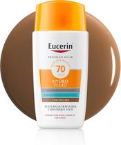 Eucerin Protetor Solar Facial Hydro Fluid FPS70 Cor Escura 50ml Alta Proteção UVA/UVB, Textura Fluida